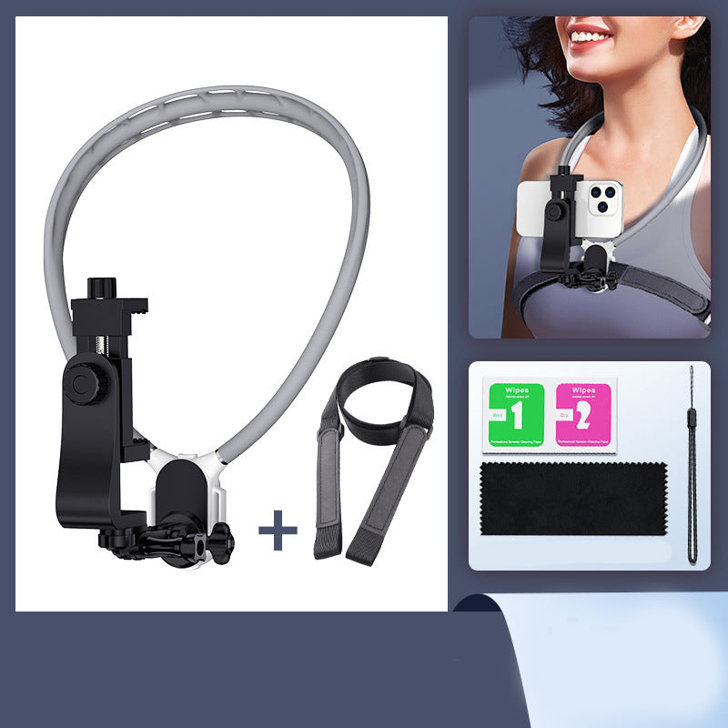 Magnetic Neck Phone Holder for Hands-Free Recording
