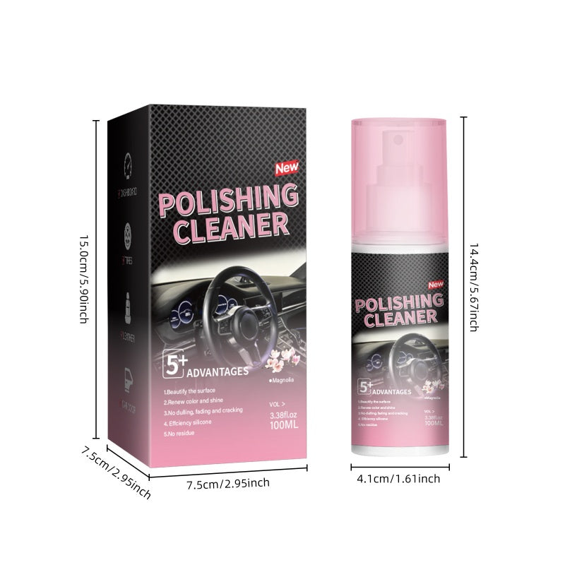 🚗BUY 2 GET 1 FREE !🔥Car Interior Polish Cleaner – Deep Cleaning, Restores Shine & Non-Toxic Formula ✨