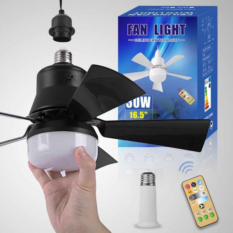๐ฅ50%OFF๐2-IN-1 PORTABLE CEILING FAN & LIGHT with Remote Control