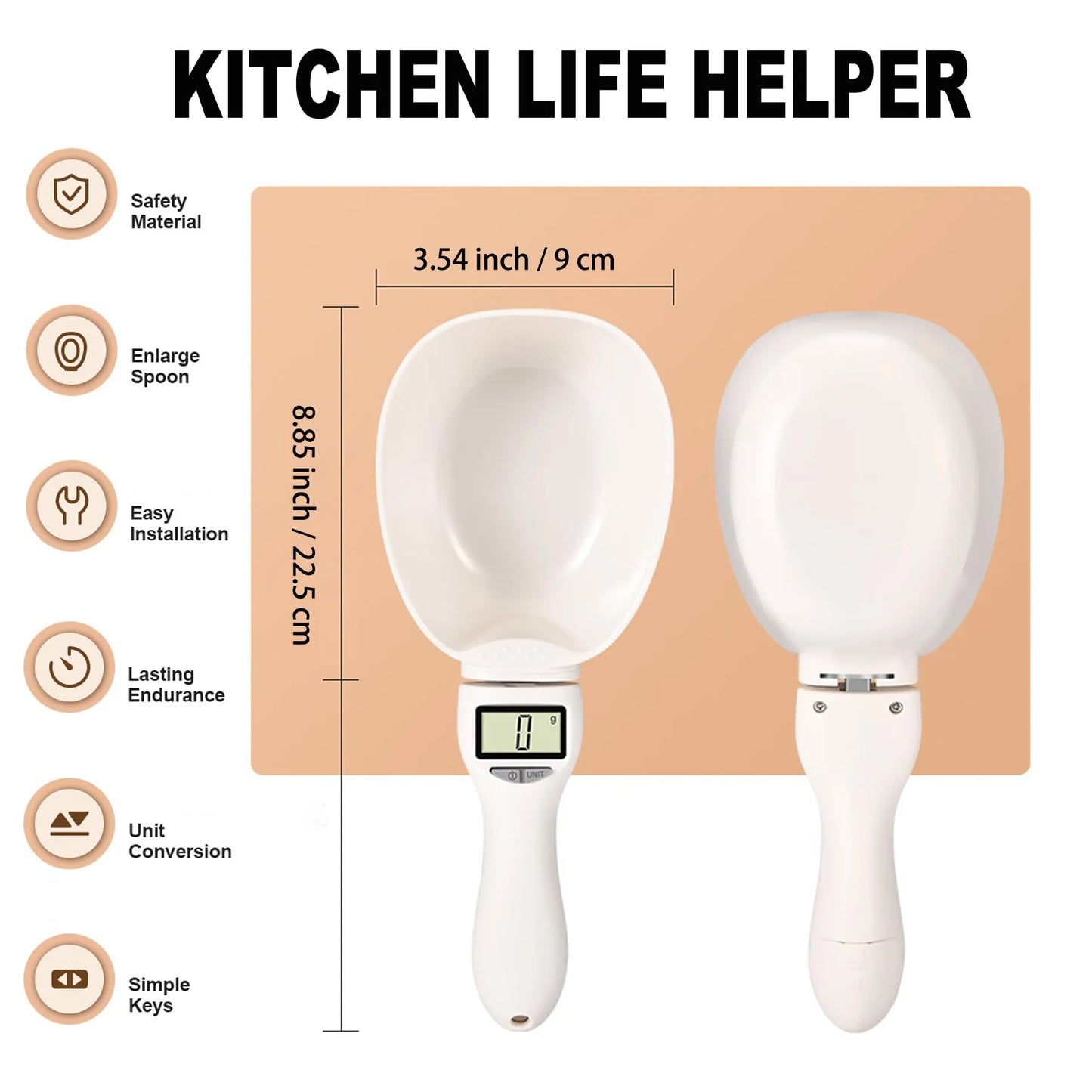 🏆LAST DAY 50% OFF🎁Food Electronic Measuring Scoop Scale