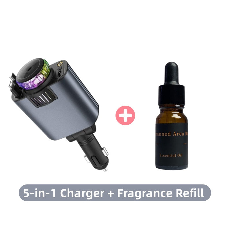 🔋Limited Time Promotion 50% OFF⚡5-in-1 Charger & Aroma Diffuser & Starlight Ceiling