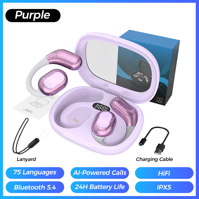 🎧🔥Newman™ AI voice translation Bluetooth headset