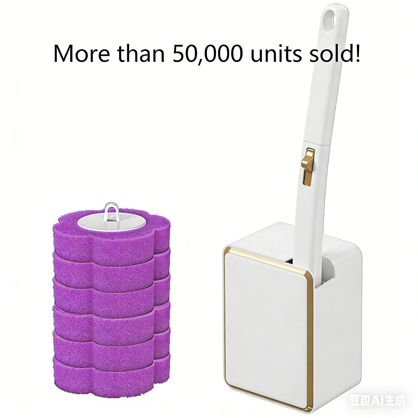 More than 50,000 units sold!🚽💦 The wonder of contactless cleaning🧽 Disposable toilet cleaning tool💦