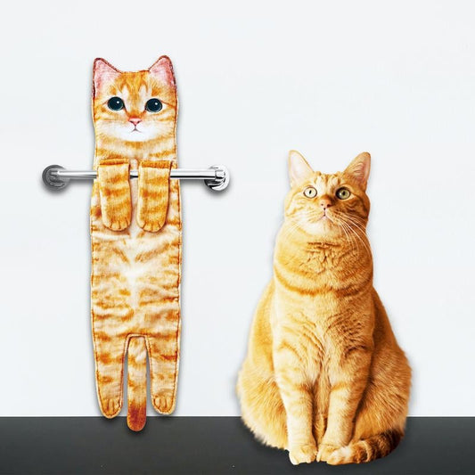 🐾🐱Funny Cat Hand Towels🎁