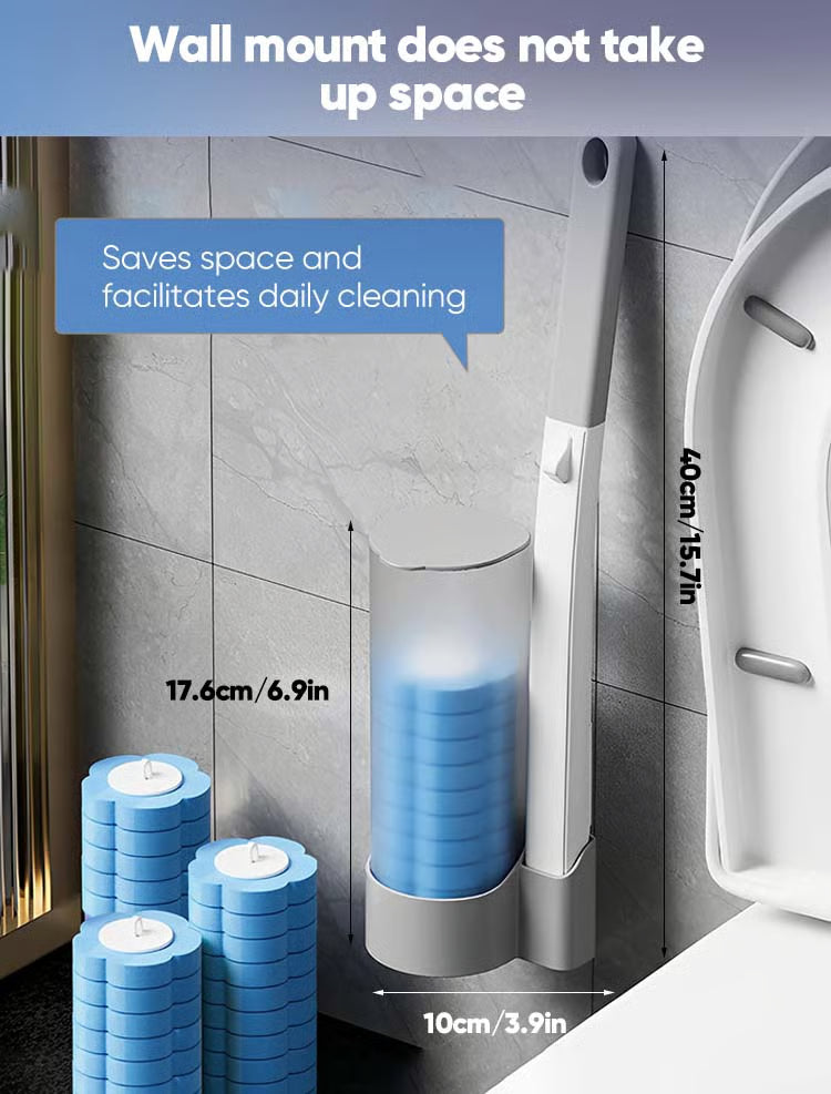 More than 50,000 units sold!🚽💦 The wonder of contactless cleaning🧽 Disposable toilet cleaning tool💦