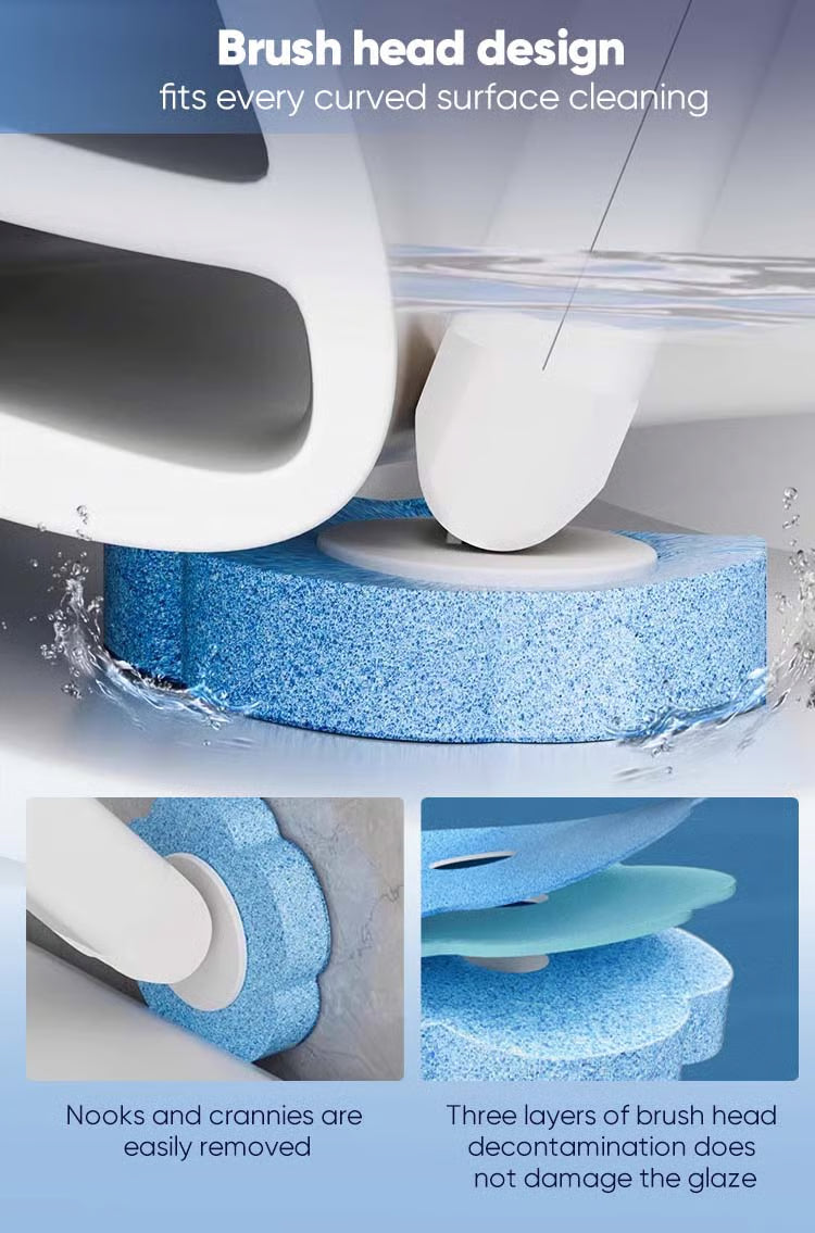 More than 50,000 units sold!🚽💦 The wonder of contactless cleaning🧽 Disposable toilet cleaning tool💦