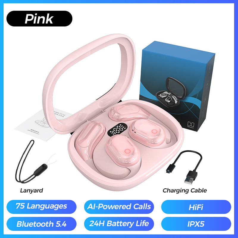 🎧🔥Newman™ AI voice translation Bluetooth headset