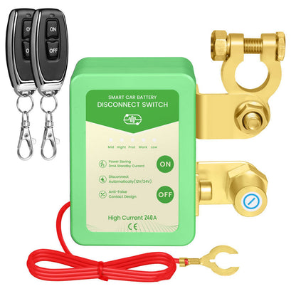 ⚡ Limited time 50% discount 🔋🚗12V/24V Remote Control Car Battery Disconnect Switch | Anti-theft & energy-saving design ✅