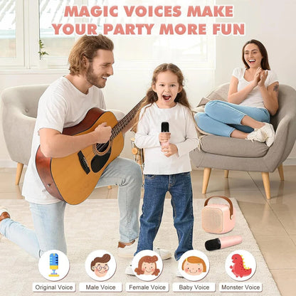 🔥Last Day Promotion 50% OFF🎁Mini Karaoke Machine with Wireless Microphones