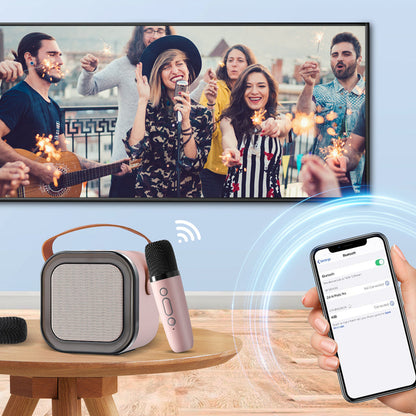 🔥Last Day Promotion 50% OFF🎁Mini Karaoke Machine with Wireless Microphones