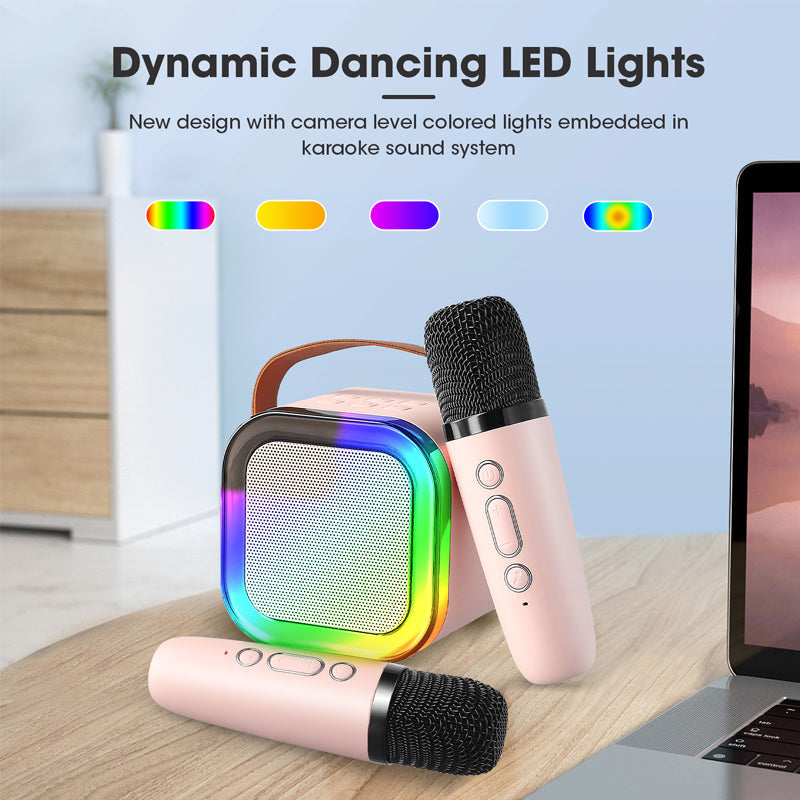 🔥Last Day Promotion 50% OFF🎁Mini Karaoke Machine with Wireless Microphones