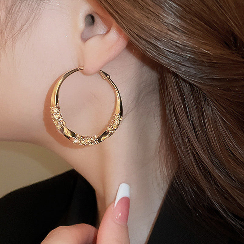 💖Circle Earrings with Zirconia