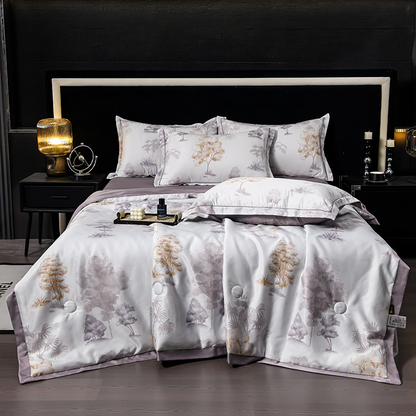 ❄️Must-have bedding in summer❄️Cooling Breathable Floral Bed Sheet (4-Piece Set)