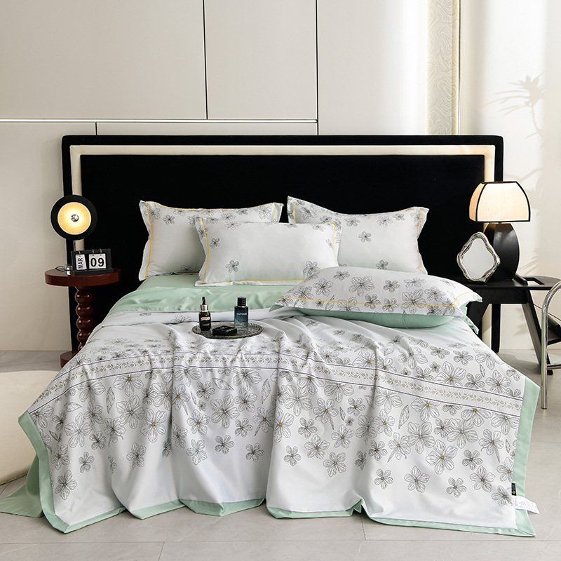 ❄️Must-have bedding in summer❄️Cooling Breathable Floral Bed Sheet (4-Piece Set)