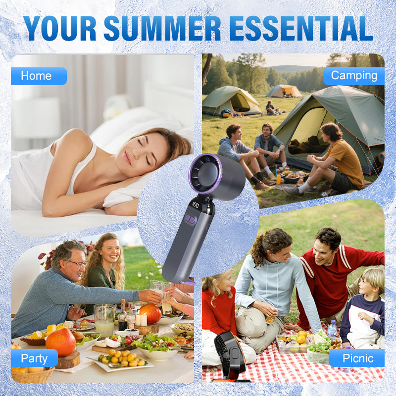 🔥LIMITED 50% OFF!💨 Portable Handheld Turbo Fan – Super Powerful Breeze, Ultra-Light & Perfect for Travel ⚡🌬️