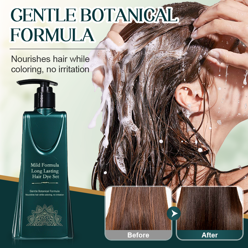 🔥HOT SALE 50% OFF🎁✨Mild Formula Long Lasting Hair Dye Set - Buy 3 Get 1 Free🎁