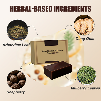 Natural Herbal Oil-Control Shampoo Bar