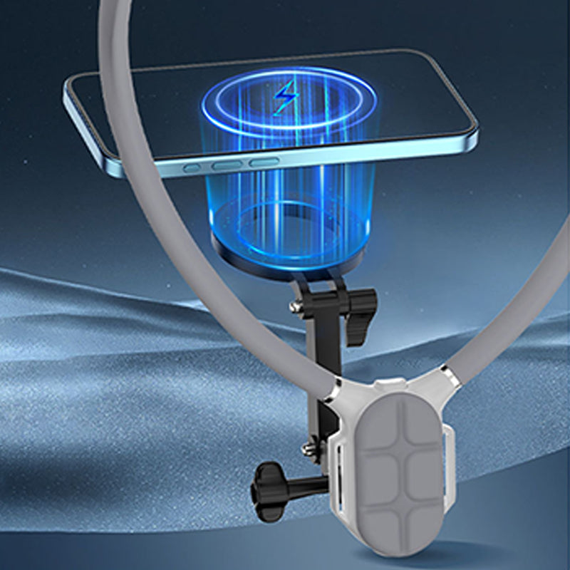 Magnetic Neck Phone Holder for Hands-Free Recording