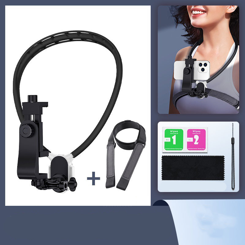 Magnetic Neck Phone Holder for Hands-Free Recording