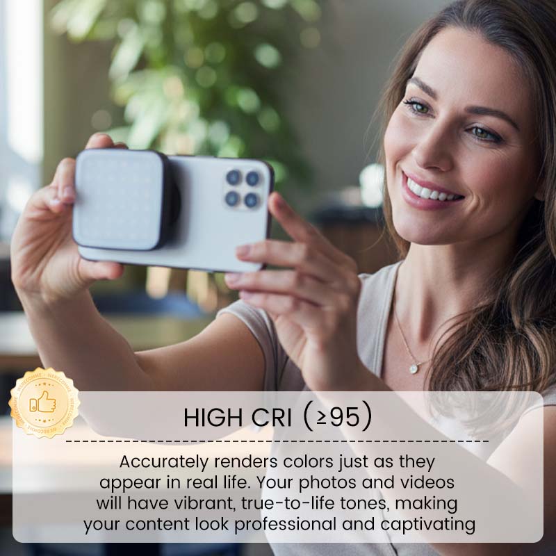 Magnetic Flip Fill Light with Makeup Mirror