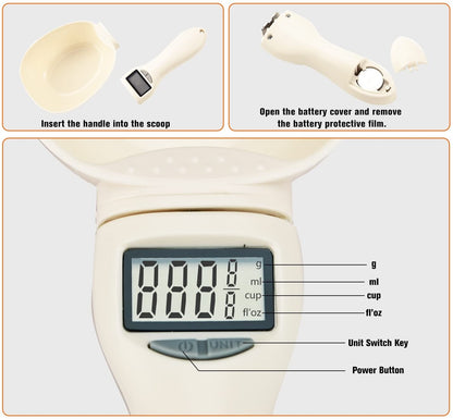 🏆LAST DAY 50% OFF🎁Food Electronic Measuring Scoop Scale