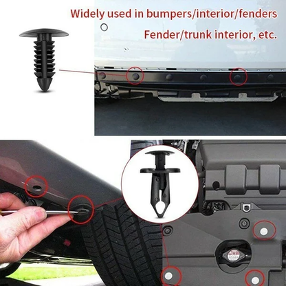 🎁 BUY 3 GET 1 FREE! ⚙️ 100pcs Universal Expansion Screw Clips Set – Multi-Size, Strong Grip & Easy Installation 🛠️🚗