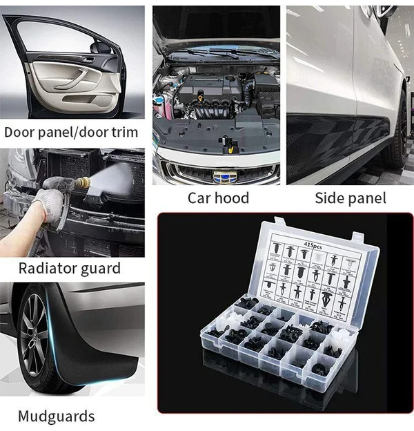 🎁 BUY 3 GET 1 FREE! ⚙️ 100pcs Universal Expansion Screw Clips Set – Multi-Size, Strong Grip & Easy Installation 🛠️🚗