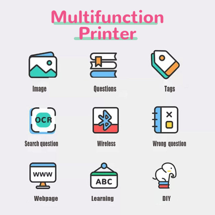 🔥Christmas Early Sale 50% off🔥【Print anytime, anywhere】Hot selling portable mini thermal printer