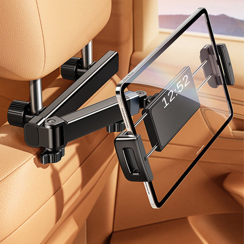 💎 50% OFF! 💎 Tri-Axis Tablet Holder for Car Headrest – 360° Rotation, Fits 4.7–12.9", Universal & Kid-Friendly 🚗