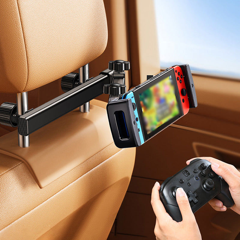 💎 50% OFF! 💎 Tri-Axis Tablet Holder for Car Headrest – 360° Rotation, Fits 4.7–12.9", Universal & Kid-Friendly 🚗