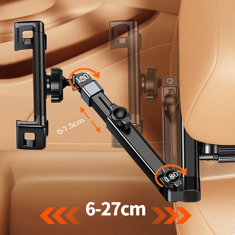 💎 50% OFF! 💎 Tri-Axis Tablet Holder for Car Headrest – 360° Rotation, Fits 4.7–12.9", Universal & Kid-Friendly 🚗
