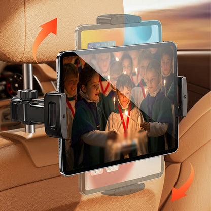 💎 50% OFF! 💎 Tri-Axis Tablet Holder for Car Headrest – 360° Rotation, Fits 4.7–12.9", Universal & Kid-Friendly 🚗