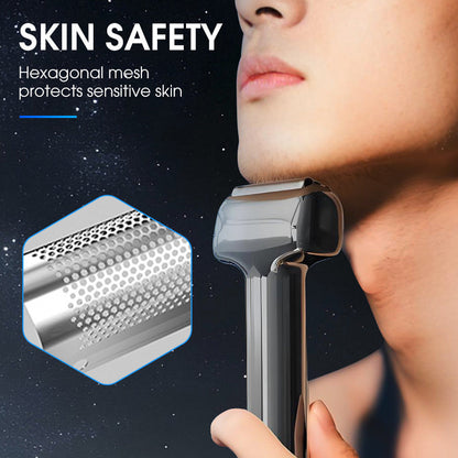 💎 50% OFF! 💎 Men’s Rechargeable Foil Electric Shaver – 3D Tilt Head, IPX6 Waterproof & USB-C Fast Charging ⚡🪒
