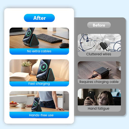 Magnetic Wireless Charger with Bluetooth Speaker