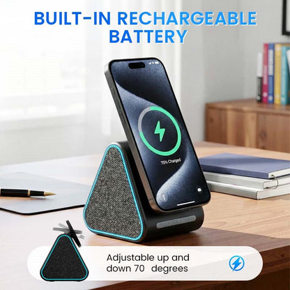Magnetic Wireless Charger with Bluetooth Speaker