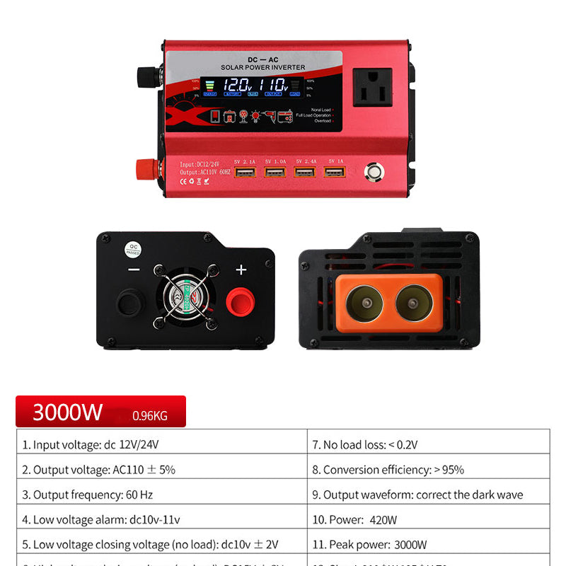 🔥55% OFF!🚗⚡Multi-Port Power Inverter for Car
