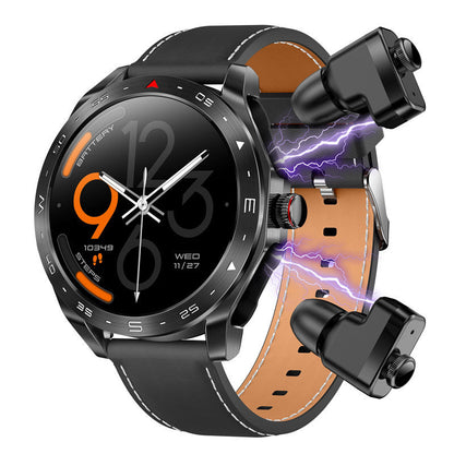 2-in-1 Smartwatch with Built-in TWS Earbuds