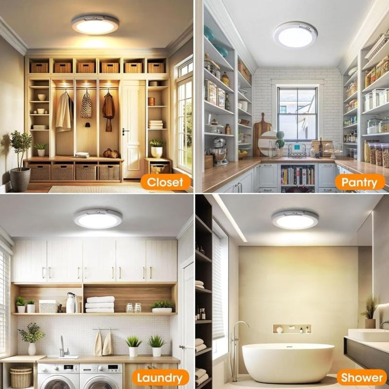 Magnetic Motion Sensor Ceiling Light with Remote