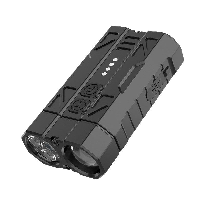 Dual-Source EDC Flashlight with Magnetic Base